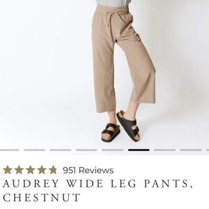 Albion Audrey Wide Leg Pants in Chestnut